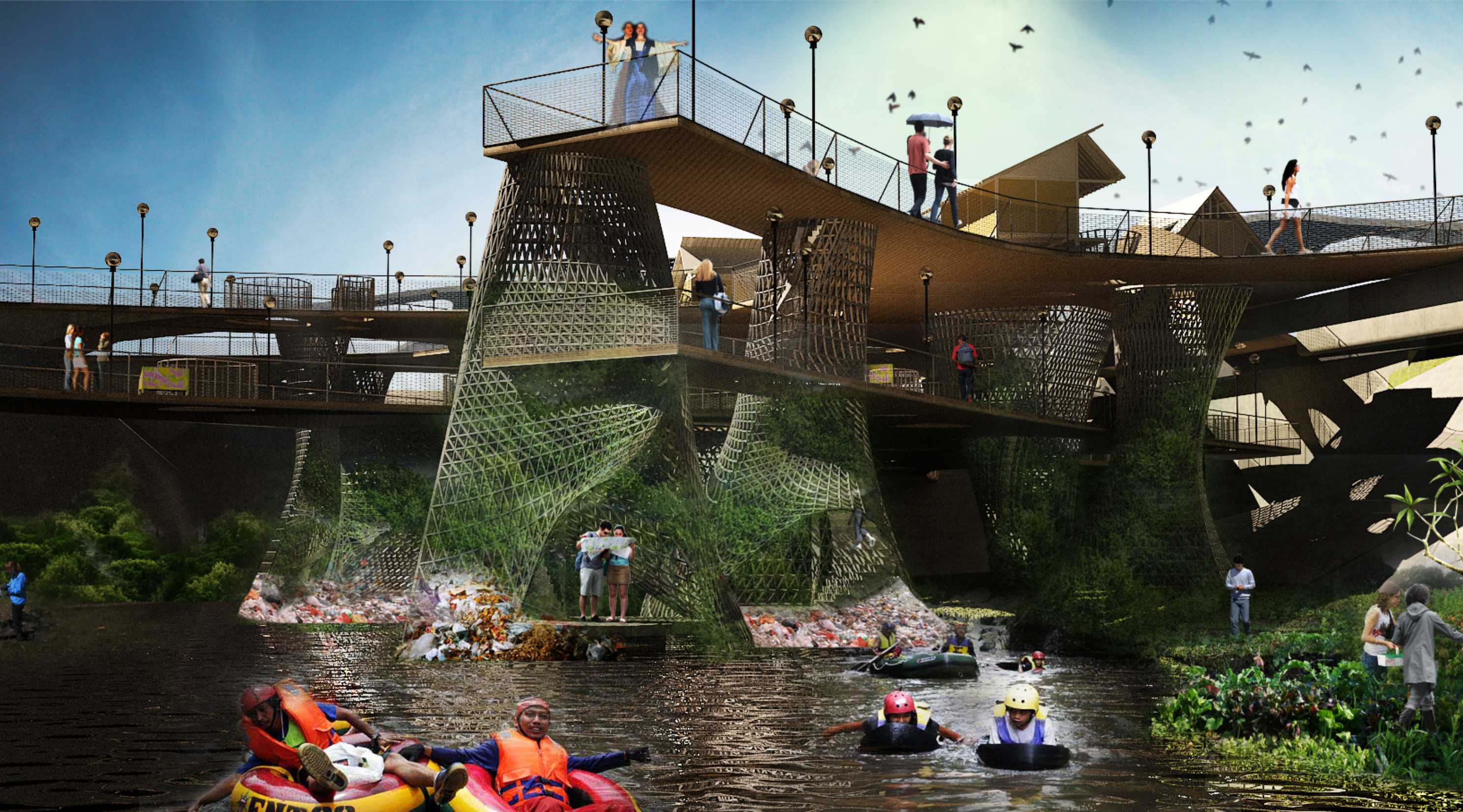 Intersection-Interaction Siliwangi Pedestrian Bridge, image 1